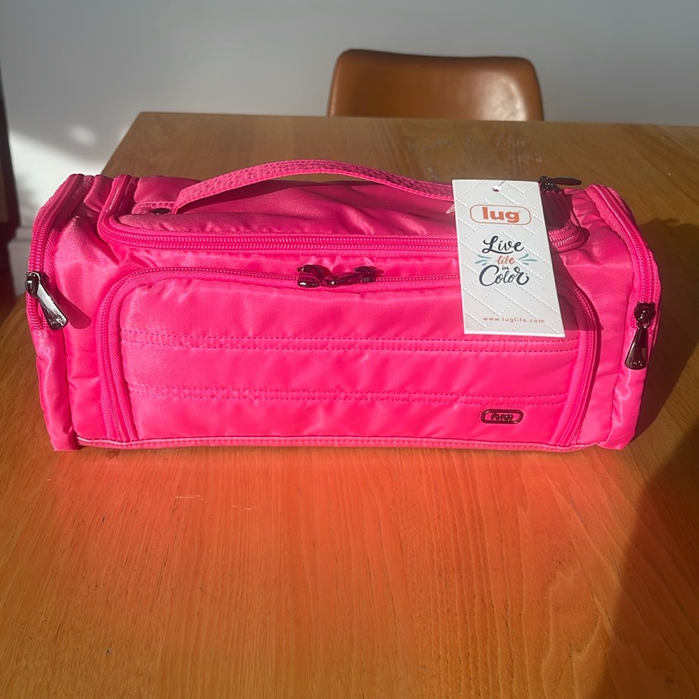 Lug trolley cosmetic case NWT Barbie pink